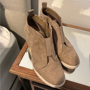 a new day Taupe Ankle Booties
